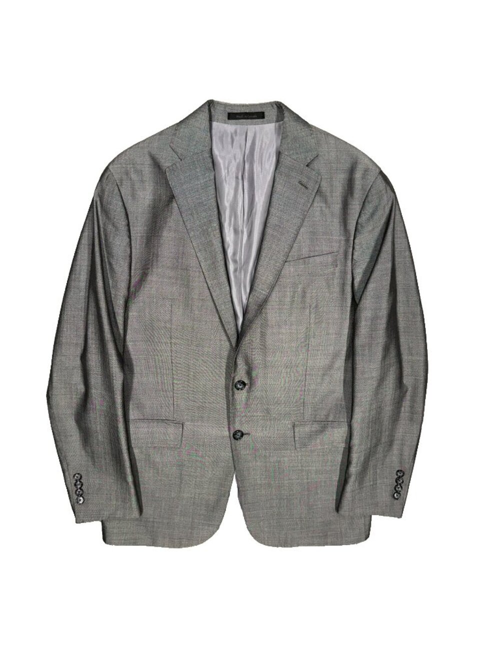 TailoRED Blazer Guabello Wool & Silk Sport Jacket Grey 40R